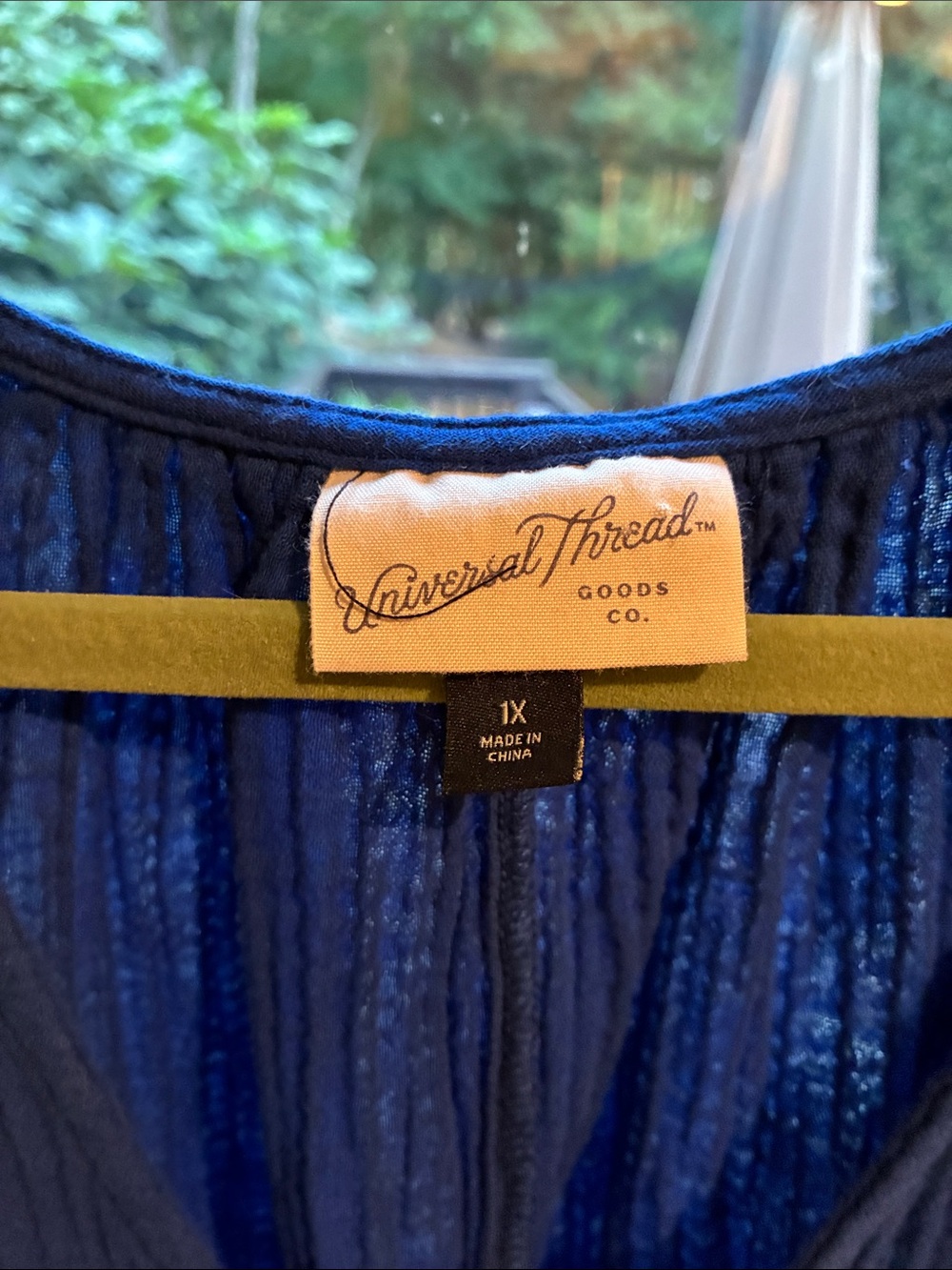 Universal Thread Blue Purple Cotton Dress - Picture 3 of 7